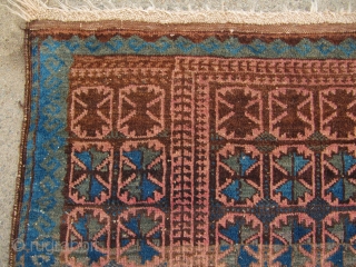 Antique Baluch prayer rug . Origin : North-West Afghanistan . Size : ca. 130cm x 90cm ( 4'2''ft x 2'9''ft ) Nice collector´s piece.         