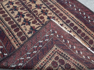 Very nice antique Baluch prayer rug, size: 142x90cm / 4'6''ft x 3ft                     