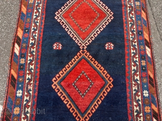 Antique Persian Luri tribal rug, size: 252x123cm / 8‘3ft by 4‘1ft http://www.najib.de                     