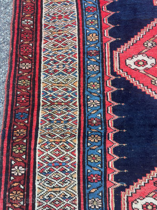 **Beautiful Antique rug with Colorful Border from Northwest Persia**

**Size:** 230 x 110 cm / 7'6" ft by 3'6" ft

This exquisite antique rug hails from the northwestern region of Persia, known for its  ...