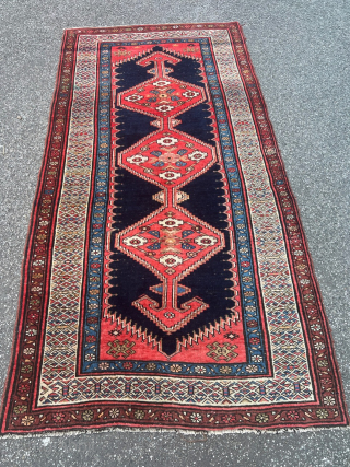 **Beautiful Antique rug with Colorful Border from Northwest Persia**

**Size:** 230 x 110 cm / 7'6" ft by 3'6" ft

This exquisite antique rug hails from the northwestern region of Persia, known for its  ...