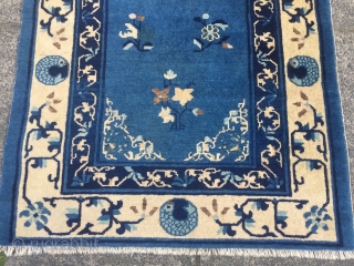 Antique Chinese Peking rug, size: 175x95cm / 5'8''ft x 3'1''ft                       