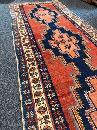 Antique Meshkin runner from Northwest Persia, lovely primitive design. Age: 19th century. Woven on wool foundation. Size circa 295x105cm / 9‘7ft by 3‘4ft http://www.najib.de         