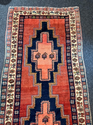 Antique Meshkin runner from Northwest Persia, lovely primitive design. Age: 19th century. Woven on wool foundation. Size circa 295x105cm / 9‘7ft by 3‘4ft http://www.najib.de         