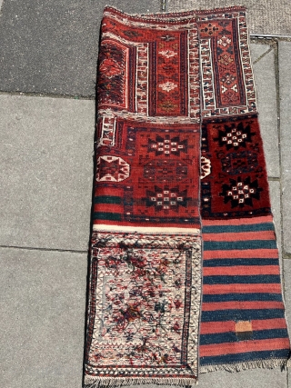 Antique Luri Bakhtiary „Tasheh“. Very nice collectors piece. Size: 117x90cm / 3‘9ft by 3ft  http://www.najib.de                 