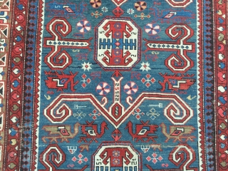 Large antique Caucasian Perepedil Shirvan rug, size: ca. 285x145cm / 9'4''ft x 4'8''ft , some condition problems but still very nice.
            