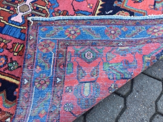 Antique Persian Malayer rug, size: 155x110cm / 5'1''ft x 3'6''ft good condition                     