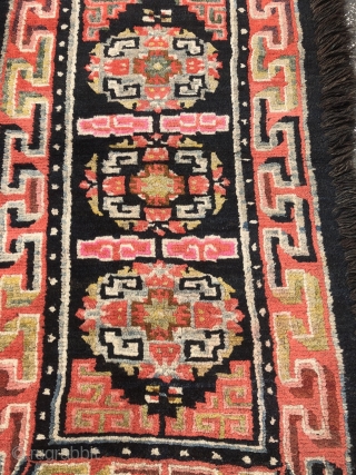 A very nice antique Tibetan Khaden, size: 140x97cm / 4'6''ft by 3'2''ft                     