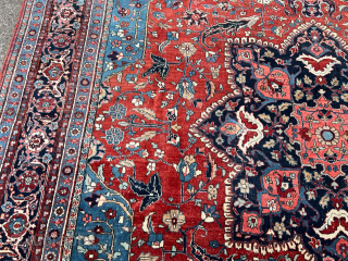 Fresh arrival from an old German estate: Beautiful Heriz from Northwest Persia. Very decorative. Size: circa 420x350cm / 13‘7ft by 11‘5ft http://www.najib.de you can also contact us through Whatsapp or telephone: +49  ...