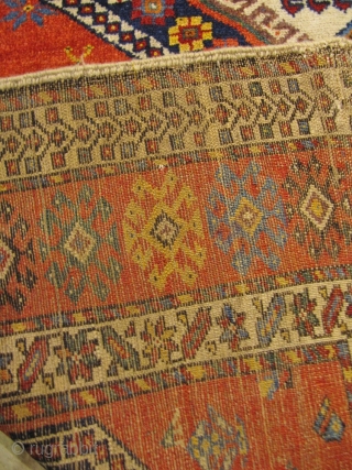 Antique Luri-Qashqai tribal rug from Southwest Persia with a happy design full of people and animals. 19th century. Size: 275x150cm / 9ft x 5ft  www.najib.de
       