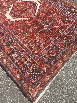 A very nice Persian Karaja rug from the 1920‘s, size ca. 190x145cm / 6‘2ft by 4‘8ft http://www.najib.de                