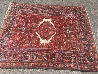 A very nice Persian Karaja rug from the 1920‘s, size ca. 190x145cm / 6‘2ft by 4‘8ft http://www.najib.de                