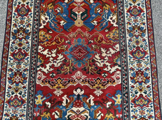 Beautiful antique Caucasian Shirvan rug, age: 19th century. Size: ca. 195x135cm / 6,4ft by 4,4ft http://www.najib.de                 