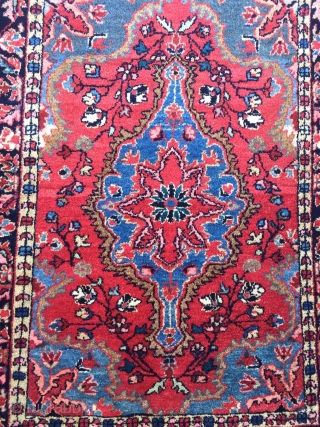 Antique Persian Saruk poshti, size: 95x65cm / 3'1''ft x 2'1''ft                       