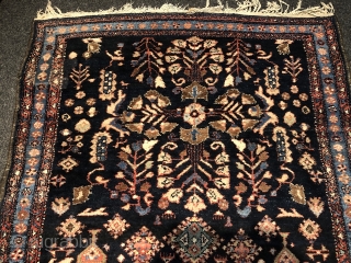 Antique Persian Lilian rug, size: 180x135cm / 6ft by 4'4''ft good condition, little old repair at one corner.               