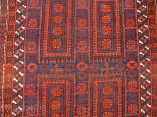 Antique Baluch prayer rug . Size : ca 150cm x 87cm (5' x 2'9''). Nice collector´s piece.                