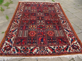 Just out of a North-German estate: Antique Persian Bakhtiary rug, circa 1920. Size: ca 305x220cm / 10'1'' x 7'2''              