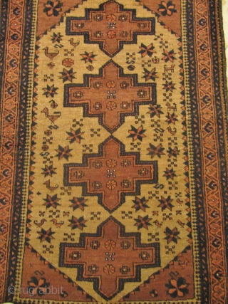 Antique Ferdows Baluch rug, size: 150x95cm / 5ft x 3'1''ft www.najib.de                      