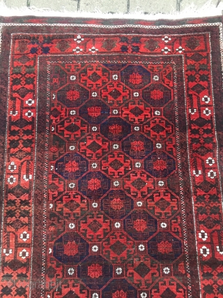 A charming antique Baluch rug, size: ca. 200x97cm / 6'5''ft x 3'2''ft 
                    