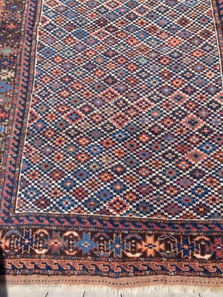 Antique Kordi rug from Khorassan, Northeast Persia, 19th century, very nice cube design. Size: ca. 182x120cm / 6ft x 4ft             