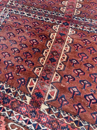 Antique Turkmen Yomud Ensi, 19th century. Size: circa 170x130cm / 5’6ft by 4’3ft http://www.najib.de                   