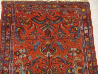 Antique Persian Lilian rug with beautiful drawing. Age: circa 1900. Size: ca 195x130cm / 6'4'' x 4'3''                