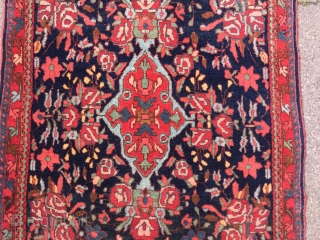 Fine antique Persian Bidjar Poshti. circa 1900. size: ca 75x63cm / 2'5'' x 2'1''ft                   