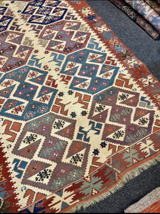 Beautiful antique Kilim from Central-Anatolia, age: 19th century, size: circa 340x150cm / 11,2ft by 5ft http://www.najib.de                 