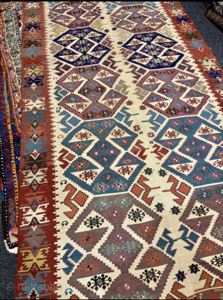 Beautiful antique Kilim from Central-Anatolia, age: 19th century, size: circa 340x150cm / 11,2ft by 5ft http://www.najib.de                 