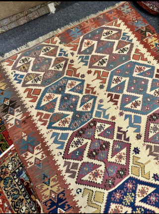 Beautiful antique Kilim from Central-Anatolia, age: 19th century, size: circa 340x150cm / 11,2ft by 5ft http://www.najib.de                 