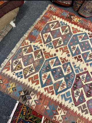 Beautiful antique Kilim from Central-Anatolia, age: 19th century, size: circa 340x150cm / 11,2ft by 5ft http://www.najib.de                 