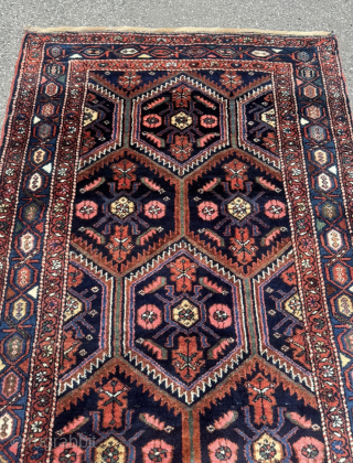 A very nice antique Kurdish village rug from the 19th century. Size circa 360x125cm / 11‘9ft by 4‘1ft http://www.najib.de              