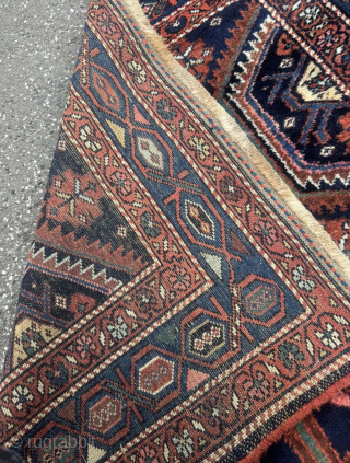 A very nice antique Kurdish village rug from the 19th century. Size circa 360x125cm / 11‘9ft by 4‘1ft http://www.najib.de              