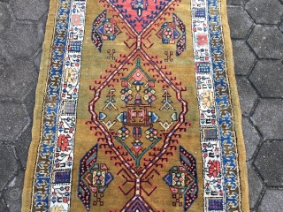 Antique camel ground Persian Sarab runner, very decorative. Size: ca 500x100cm / 16'4'' x 3'3''ft
                  