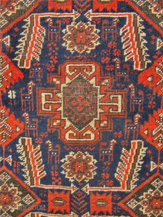 Very nice antique Salar Khani Baluch rug with lots of animals. Size:  195x105cm / 6'4''x 3'5''                