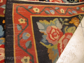Highly decorative antique Bessarabian piled rug. Circa 1900. Good condition. Size:ca. 310x195cm / 10`2`` x 6'4''ft                 