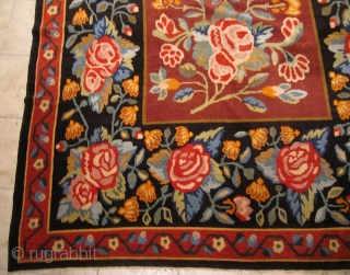 Highly decorative antique Bessarabian piled rug. Circa 1900. Good condition. Size:ca. 310x195cm / 10`2`` x 6'4''ft                 