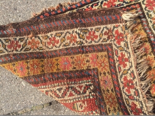 A colorful bagface woven by Kurds of Veramin area. 19th century, all natural dyes. Size: 60x45cm / 2ft x 1'5''ft www.najib.de            