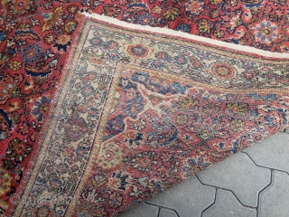 Antique Persian Malayer rug, size: 315x145cm / 10'4''ft x 4'8''ft.                       