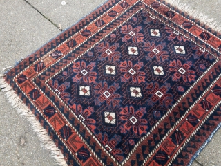 Antique Baluch Mina Khani bagface, Very nice collector´s item, size: 72x66cm / 2'3''ft x 2'1''ft                  