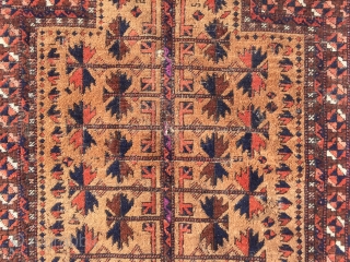 Beautiful antique Baluch prayer rug, nice collectors piece. Size: 140x80cm / 4'6''ft x 2'7''ft 
                  