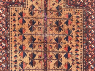 Beautiful antique Baluch prayer rug, nice collectors piece. Size: 140x80cm / 4'6''ft x 2'7''ft 
                  