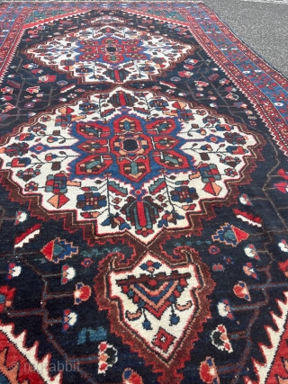 Beautiful antique Persian Bakhtiary village rug, age circa 1920. Size: ca. 305x160cm / 10ft by 5’3ft http://www.najib.de                