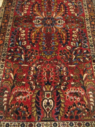 Antique Sarough rug, small Poshti size: 125x65cm / 4'1''ft x 2'1''ft www.najib.de                     