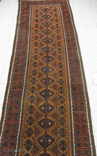 Rare antique Baluch runner. Very decorative. Size: ca 370x93cm / 12'2'' x 3'ft www.najib.de
                   