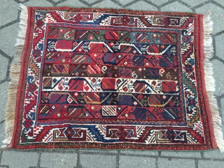 Lovely small antique Veramin rug, size: 105x85cm / 3'5''ft x 2'8''ft www.najib.de                     