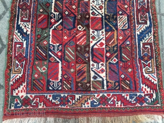 Lovely small antique Veramin rug, size: 105x85cm / 3'5''ft x 2'8''ft www.najib.de                     