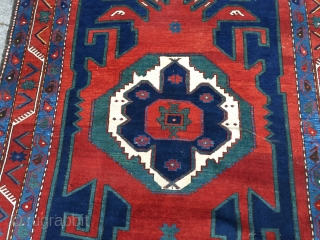 Antique Caucasian rug, beautiful drawing. Size: ca. 245x170cm / 8'1''ft x 5'6''ft                     