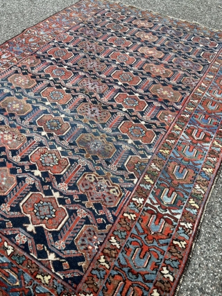 A fine antique Persian Malayer rug. The design can often be seen in Afshar rugs. Size ca. 190x140cm / 6‘3ft by 4‘6ft           