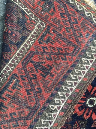 Very nice antique Mina Khani Baluch rug, size: 192x103cm / 6'3''ft x 3'4''ft www.najib.de                   